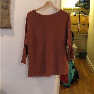 H&M ribbed coral top